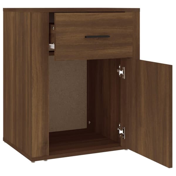 vidaXL Nattbord brun eik 50x36x60 cm konstruert tre