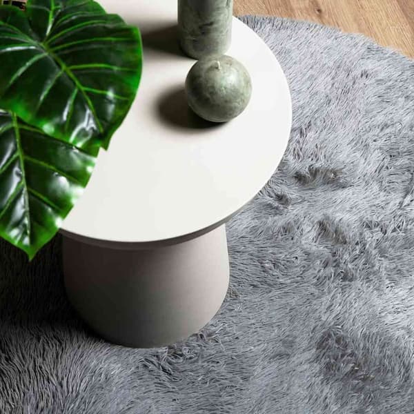 vidaXL Ryamatta med lång lugg NAVARRA silvergrå 300x200 cm polyester