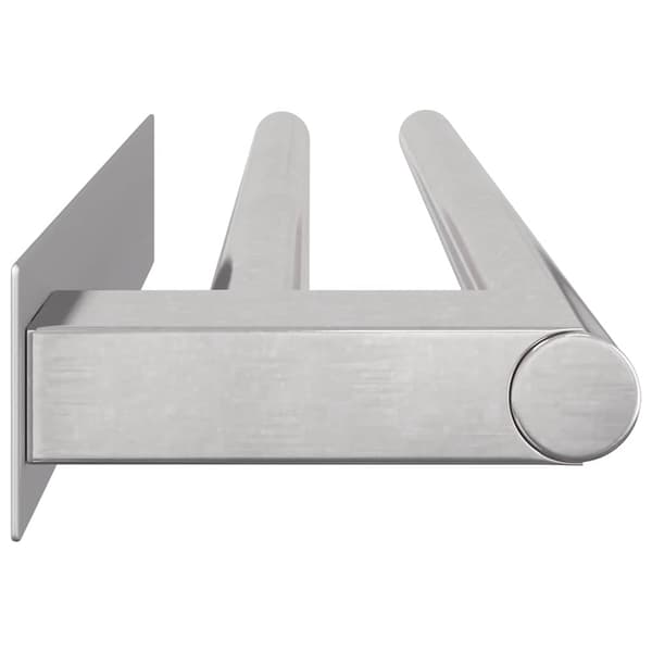 vidaXL Håndkle Rack sølv 40 x 9 x 4 cm Rustfritt stål