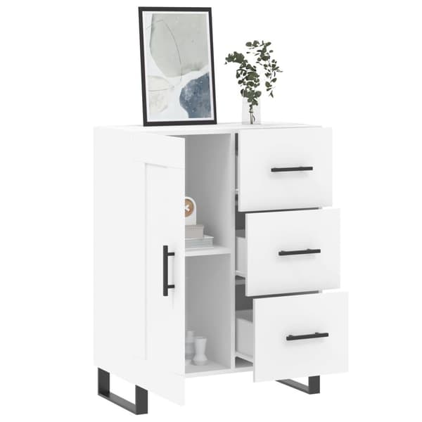 vidaXL Skåp vit 69,5x34x90 cm konstruerat trä