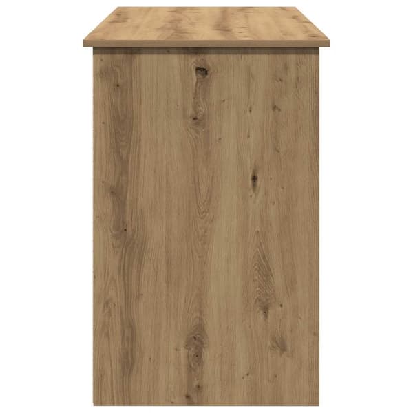 vidaXL Skrivebord artisan eik 102x50x75 cm konstruert tre