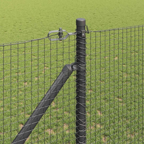 vidaXL Gjerde med innlegg. Grå 1.2 x 10 m Stål