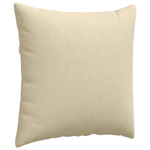 vidaXL Soffkuddar 2 st Kräm 60 x 60 cm tyg