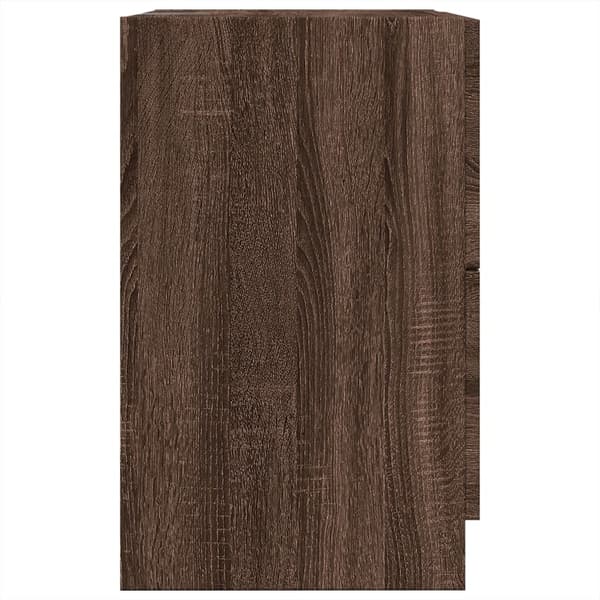 vidaXL Servantskap brun eik 40x37x59 cm konstruert tre