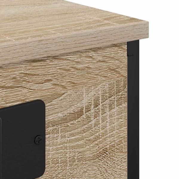 vidaXL Nattbordskap Sonoma eik 41 x 31 x 76 cm Konstruert tre