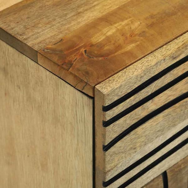vidaXL Sideboard 60x33x75 cm Massivt Mangoträ