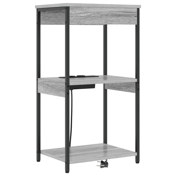 vidaXL Nattbordskap Grå Sonoma 41 x 31 x 76 cm Konstruert tre