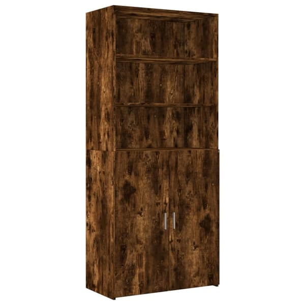 vidaXL Highboard røkt eik 80x42,5x249 cm konstruert tre