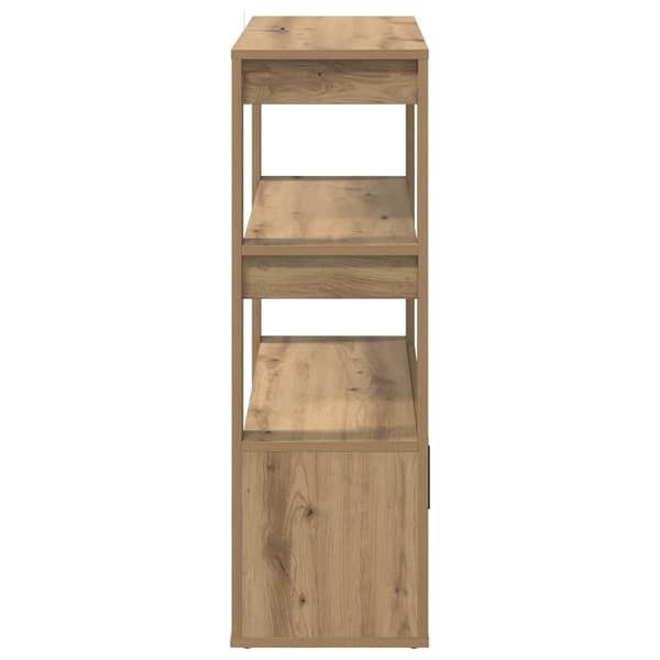 vidaXL Serviesskap artisan eik 30 x 80 x 90 cm Konstruert tre