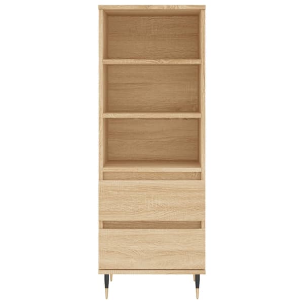 vidaXL Highboard sonoma eik 40x36x110 cm konstruert tre