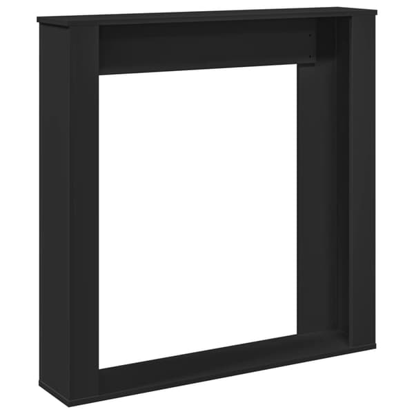 vidaXL Spiselkrans svart 100x20x100 cm konstruerat trä