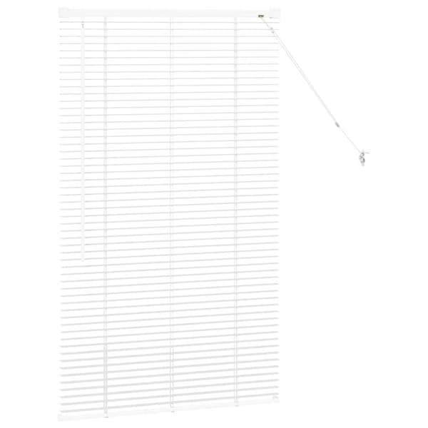 vidaXL Persienner Vit 130 x 80 cm Aluminium