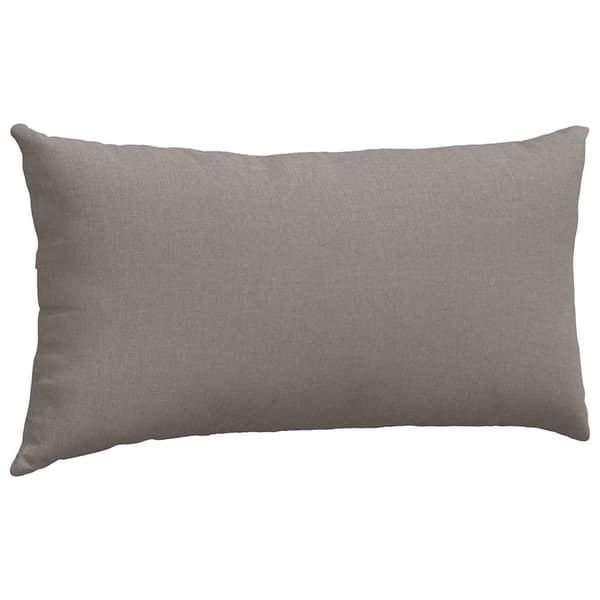 vidaXL Soffkuddar 2 st Gråbrun 80 x 40 cm tyg