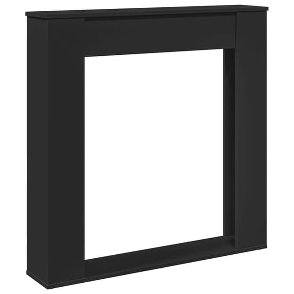 vidaXL Spiselkrans svart 100x20x100 cm konstruerat trä