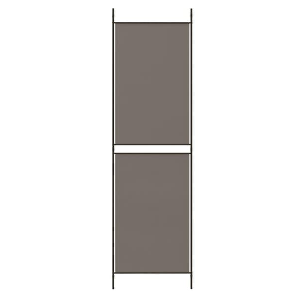 vidaXL Romdeler med 5 paneler antrasitt 250x200 cm stoff