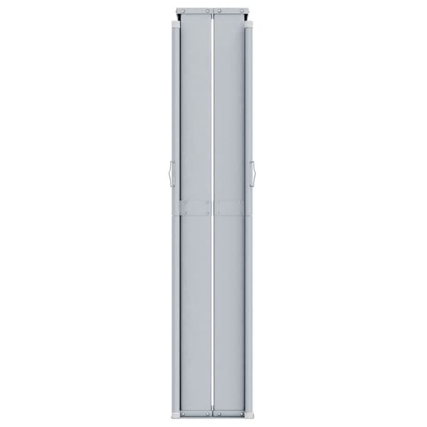 vidaXL Infällbar sidomarkis gräddvit 160x1000 cm