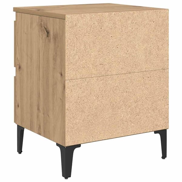 vidaXL Nattbordskap artisan eik 40 x 35 x 50 cm Konstruert tre