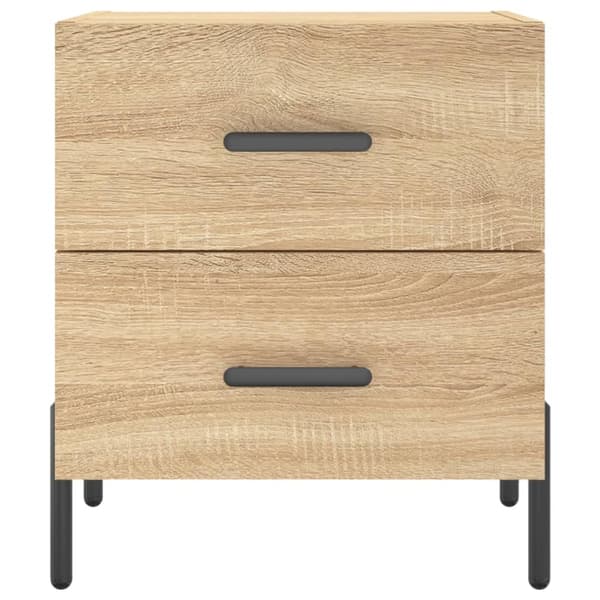 vidaXL Nattbord sonoma eik 40x35x47,5 cm konstruert tre