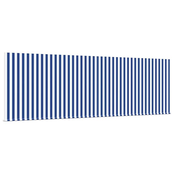vidaXL Utfällbar markis Blå och Vit 400 × 300 cm