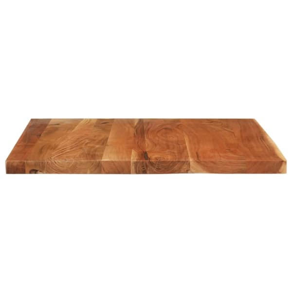 vidaXL Bordplate 90x80x2,5 cm rektangulær heltre akasie