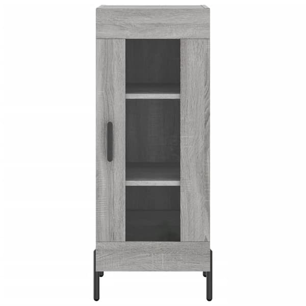 vidaXL Highboard grå sonoma 34,5x34x180 cm konstruert tre