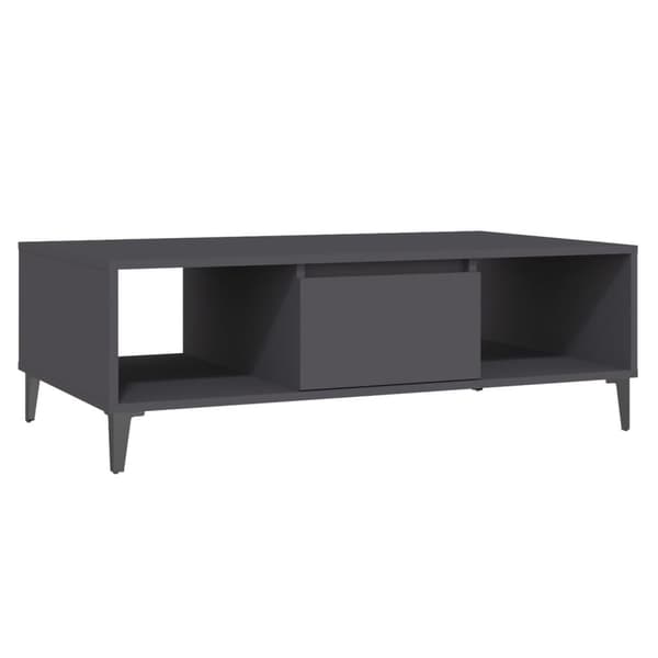 vidaXL Soffbord grå 103,5x60x35 cm konstruerat trä