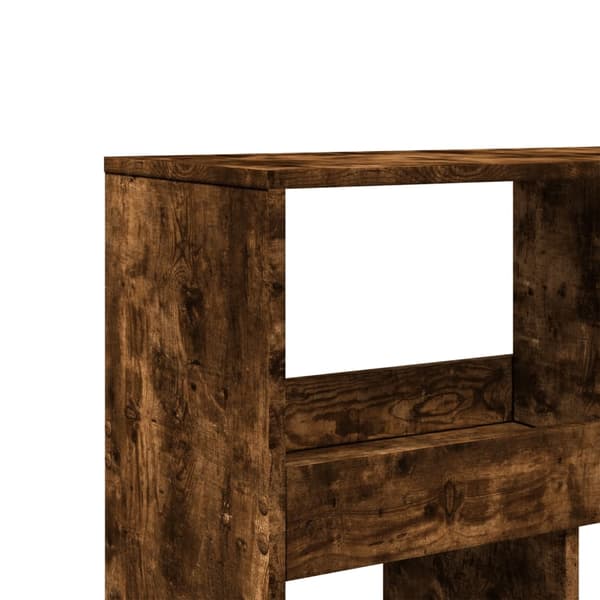 vidaXL Romdeler røkt eik 100x33x187,5 cm konstruert tre