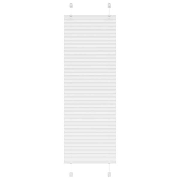 vidaXL plisségardin Hvit 40x150 cm Stoff Bredde 39,4 cm Polyester