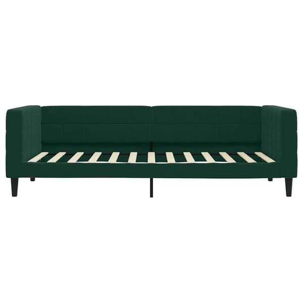 vidaXL Dagbädd utdragbar mörkgrå 90x200 cm sammet