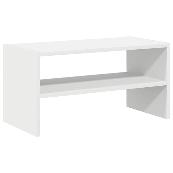 vidaXL Skohylla stapelbar vit 60x30x30,5 cm