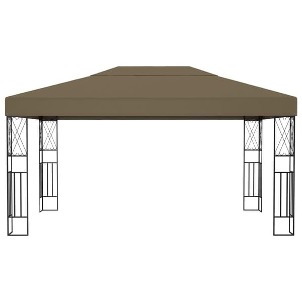 vidaXL Paviljong 3x4 m taupe stoff