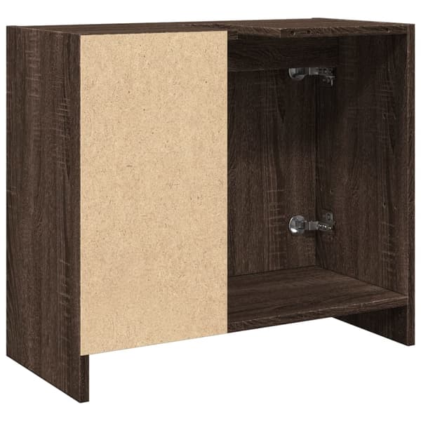 vidaXL Servantskap brun eik 63x29x55 cm konstruert tre