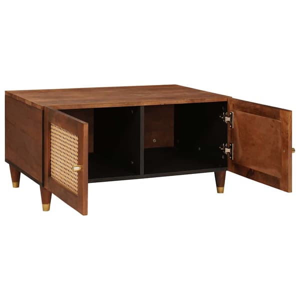 vidaXL Kaffebord 80 x 50 x 40 cm Massiv mango tre