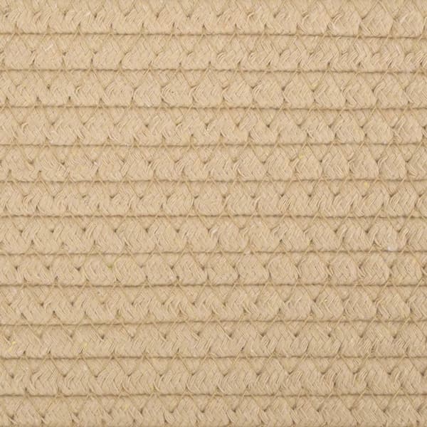 vidaXL Förvaringskorg beige och vit Ø38x46 cm bomull