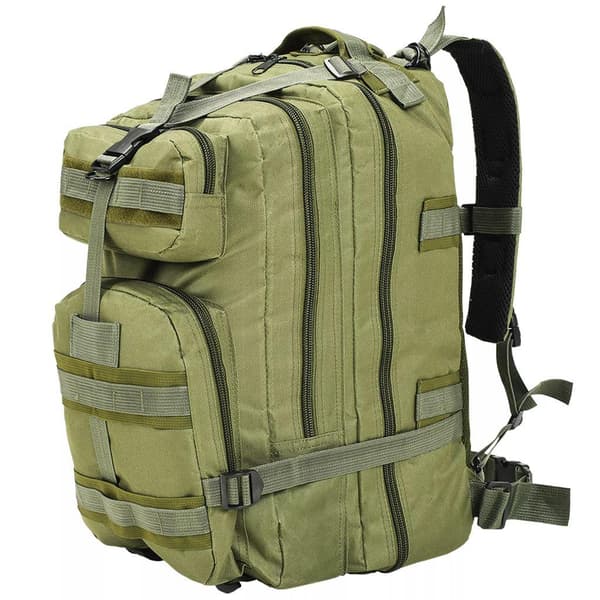 vidaXL Arméryggsäck 50 L olivgrön