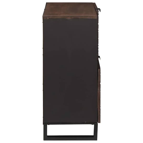 vidaXL Sideboard Brun 80 x 33 x 75 cm heltre mango