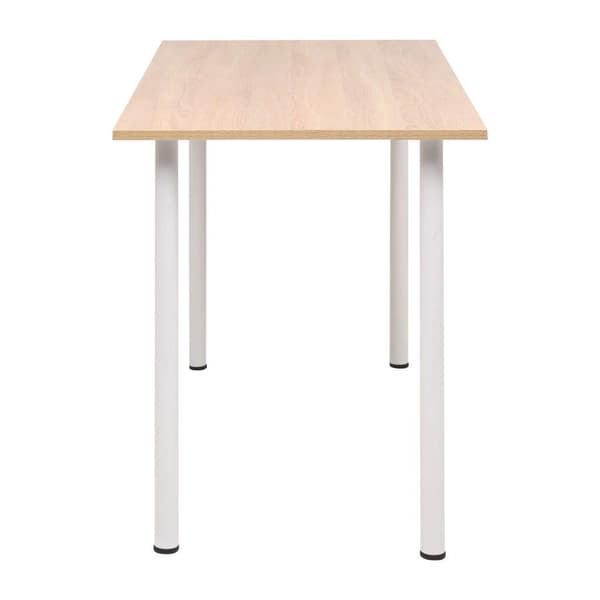 vidaXL Spisebord 120x60x73 cm eik og hvit