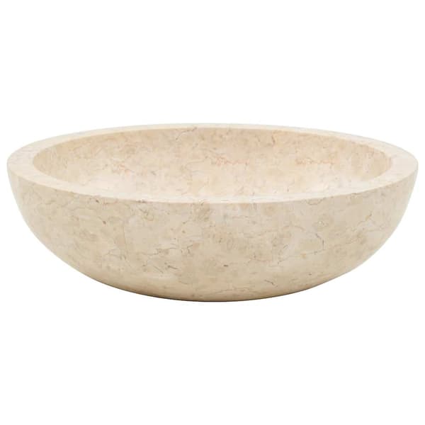 vidaXL Tvättställ 40x12 cm marmor gräddvit