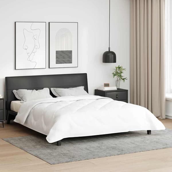 vidaXL Sommar Duvet Vit 220 x 200 x 3 cm Polyester
