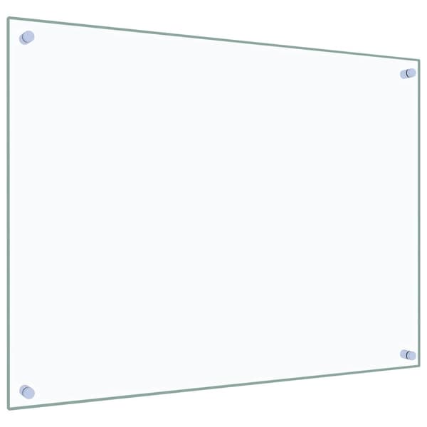 vidaXL Stänkskydd 2 st transparent 80x60 cm härdat glas