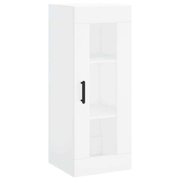 vidaXL Highboard hvit 34,5x34x180 cm konstruert tre