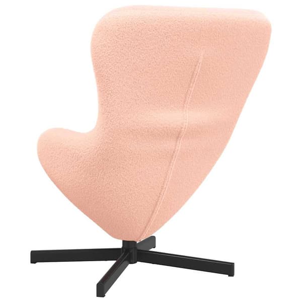 vidaXL Äggfåtölj Rosa 63 x 73 x 90 cm tyg