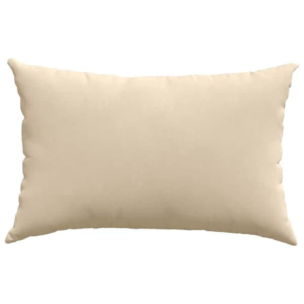 vidaXL Soffkuddar 2 st Kräm 60 x 40 cm tyg