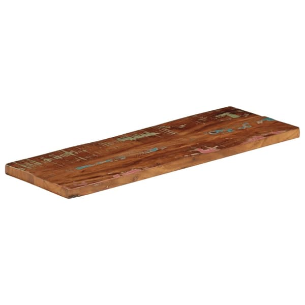 vidaXL Bordplate 70x20x3,8 cm rektangulær gjenvunnet heltre