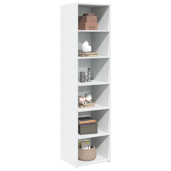 vidaXL Highboard hvit 45x41x185 cm konstruert tre