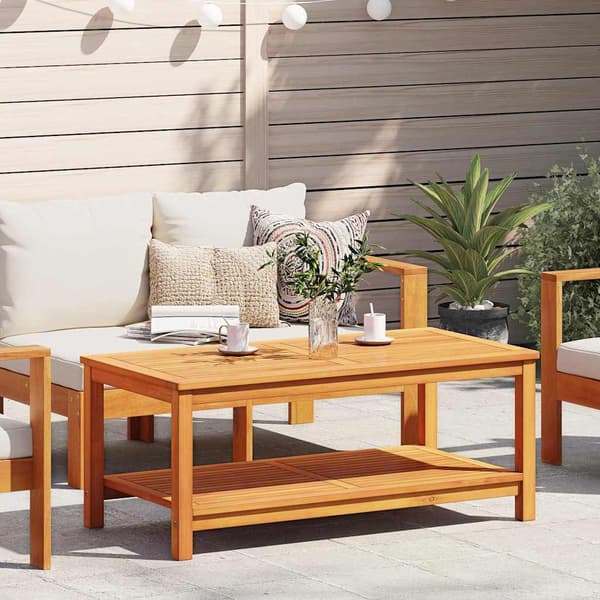 vidaXL Sidetabell Brun 110 x 55 x 45 cm Solid akasietre