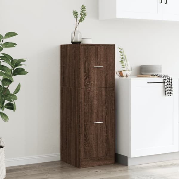 vidaXL Apotekskap brun eik 40x41x118 cm konstruert tre