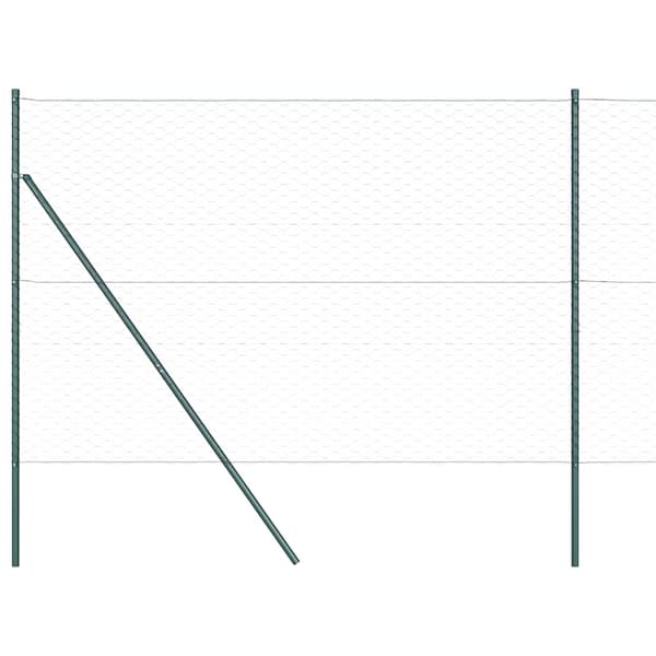 vidaXL Gjerdepåle Grå 50 x 1,5 m (50 mm mesh) Stål og PVC