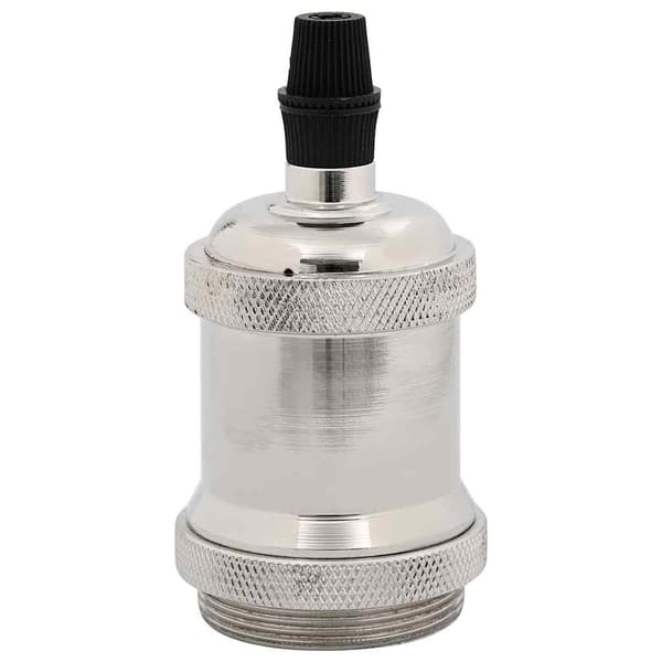 vidaXL Lampeholdere 2 stk satin nikkel E27