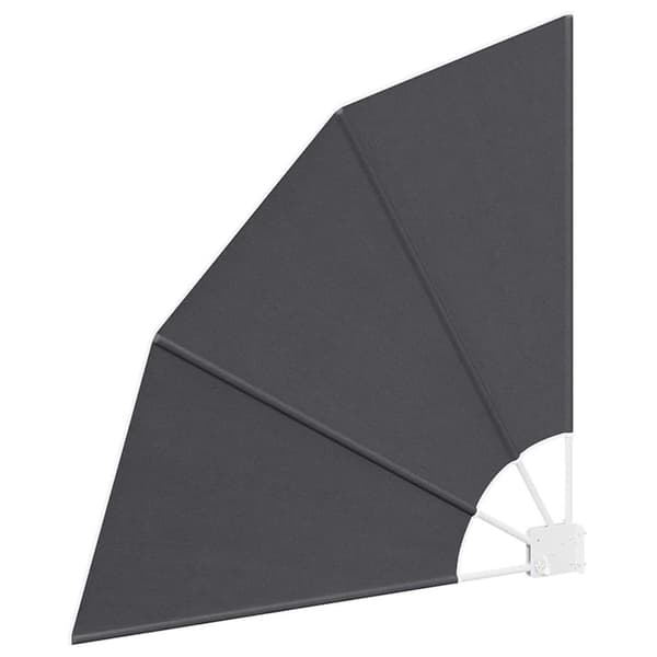 vidaXL Balkongskärm Svart 115 x 115 cm Polyester